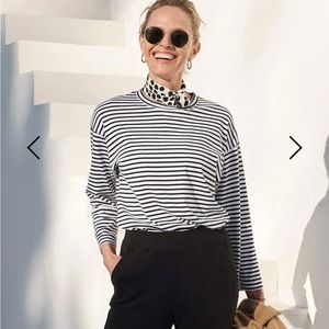 AYR French Fry Striped Tee - black and white - XS